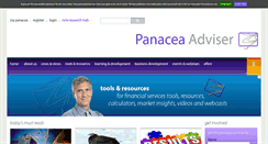 Desktop Screenshot of panaceaadviser.com